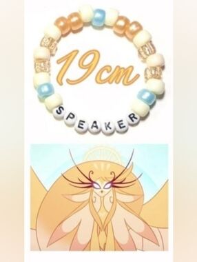Hazbin Hotel 'SPEAKER' Of God Handmade Kandi Beaded Bracelet